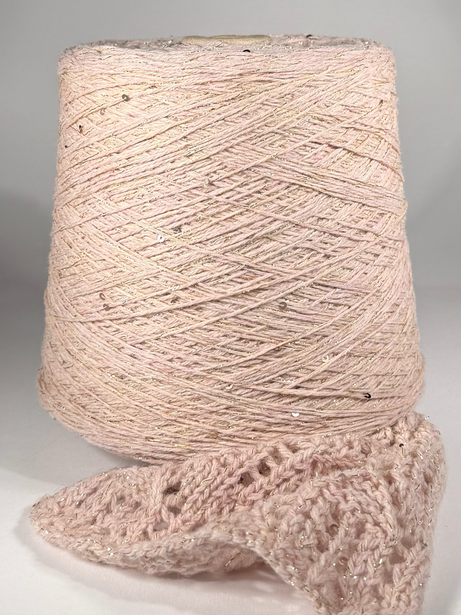 G&G Filati Susanna 200m/100g Puderrosa mit Champagnergold foto 2